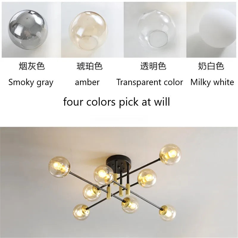 Decorbites™ Glasball-LED-Kronleuchter für moderne Beleuchtung im Wohnzimmer und in der Küche