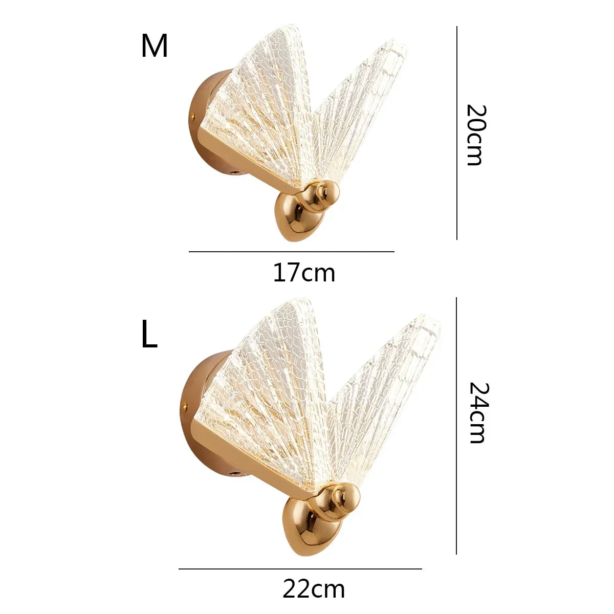 Nordic Butterfly Wall Lamp