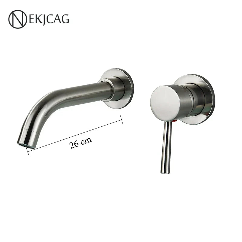 Matte Black Basin Faucet 26cm Single-Handle