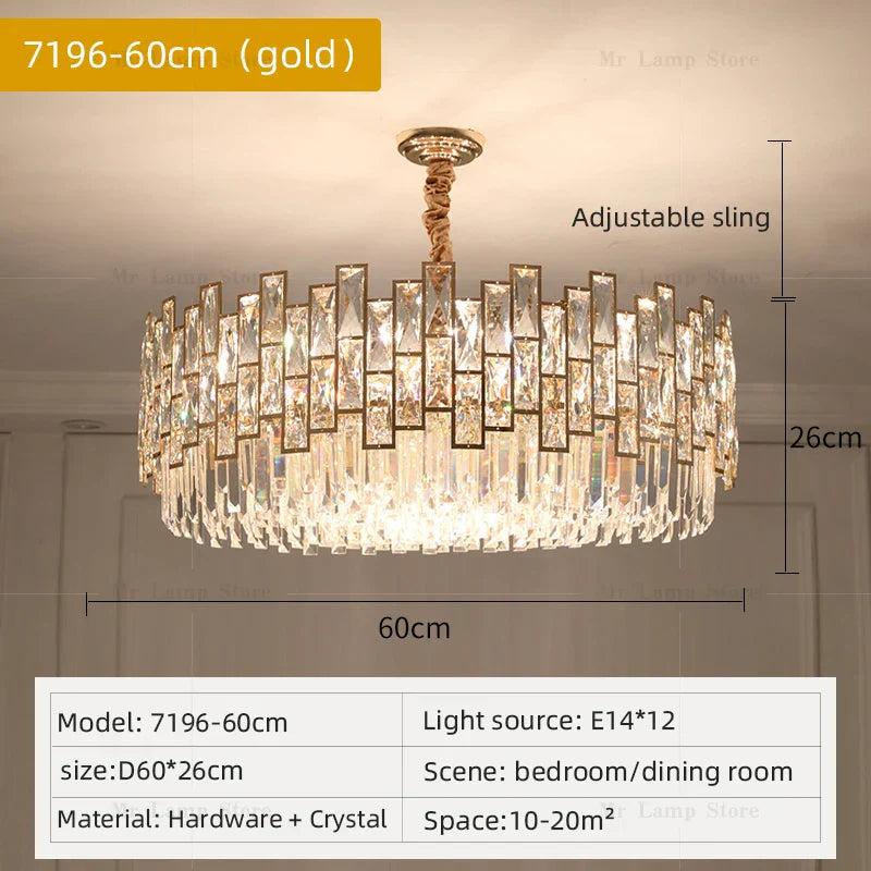 Decorbites™ Kristallleuchter: Postmoderne Lichtluxus für Wohnzimmer, Schlafzimmer, Küche.