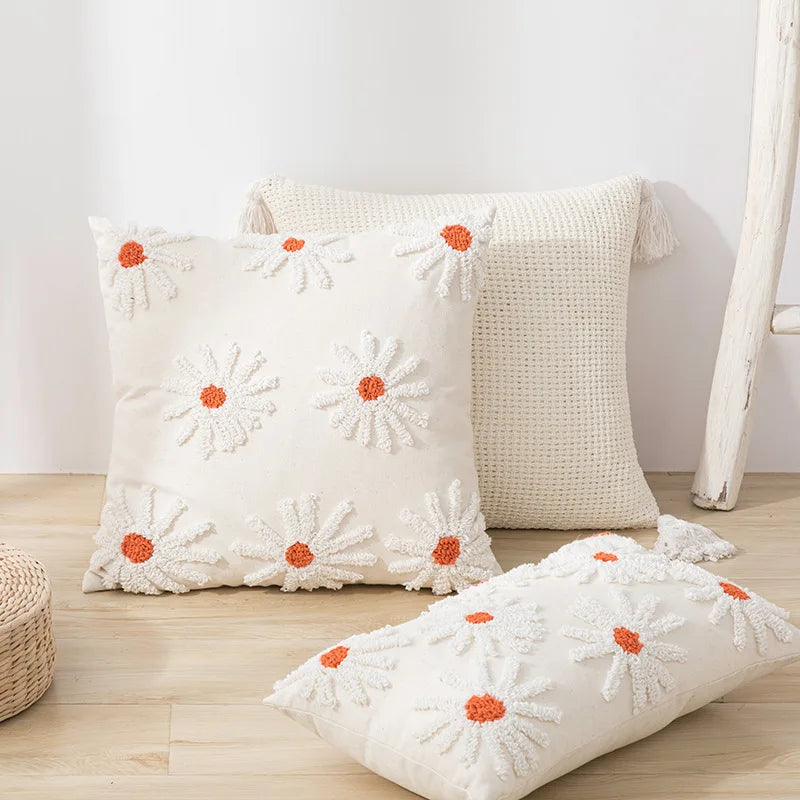 Decorbites™ Elfenbein-Gepolstertes Kissenbezug für Heimdekoration, Wohnzimmer, Sofa, Schlafzimmer