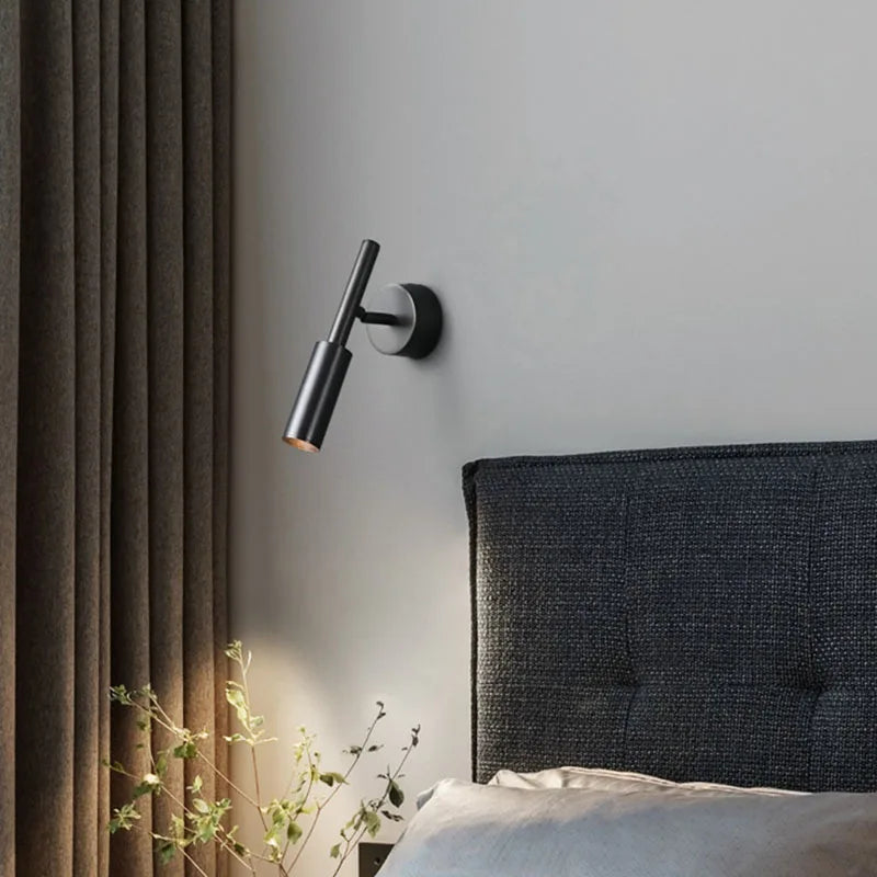 DecorBites™ Brass LED Wall Lamp: 3 Color Temp Dimming, Rotatable for Parlor, Bedroom & Reading