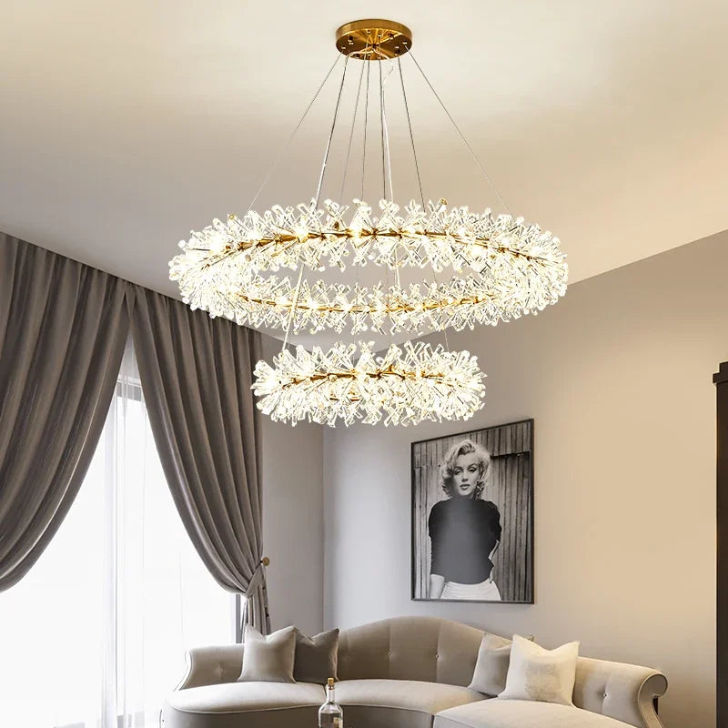 Decorbites™ Kristall-LED-Kronleuchter für die Wohnraumausstattung – Moderne Hängeleuchte