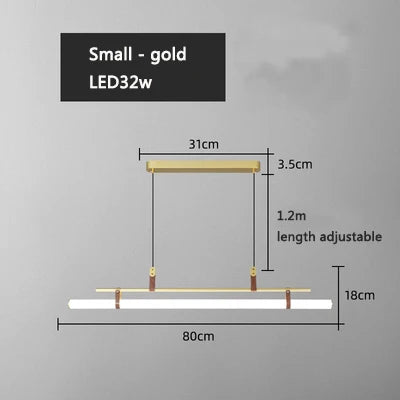 Decorbites™ Glasgürtel-Kronleuchter: Moderne LED-Beleuchtung für Innenräume in Restaurants & Büros
