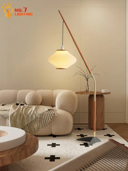 Decorbites™ Creme-Wind-Acrylic-Designer-LED-Stehlampe für Wohnzimmer und Schlafzimmer