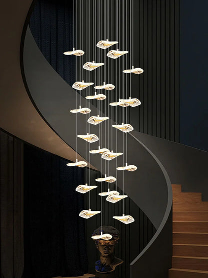 Decorbites™ Kristallglas-Treppenleuchter: Moderne nordische Luxusbeleuchtung für das Wohnzimmer