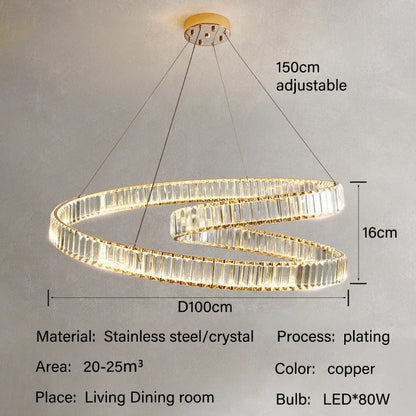 Decorbites™ Crystal-LED-Pendantleuchten: Moderner Luxus-Kronleuchter für Wohn- und Esszimmer