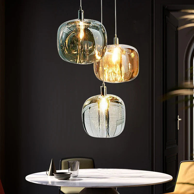DecorBites™ Crystal LED Chandelier: Modern Living Room Suspension Light for Home Decoration