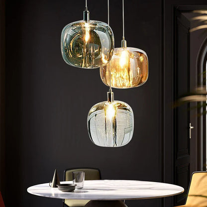 DecorBites™ Crystal LED Chandelier: Modern Living Room Suspension Light for Home Decoration