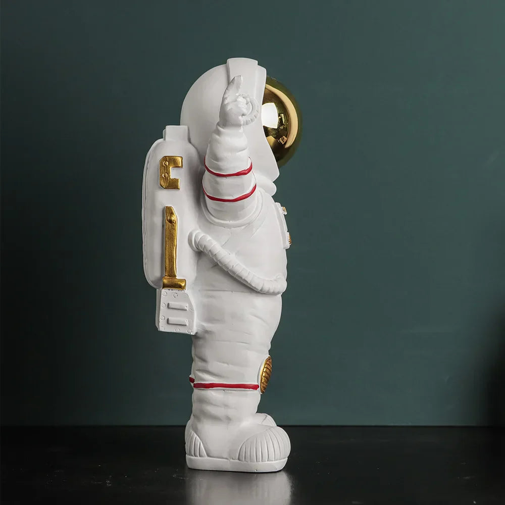 Decorbites™ elektrovergoldete goldene Astronauten-Figuren, kreative Wohnraumdekoration & Geschenke