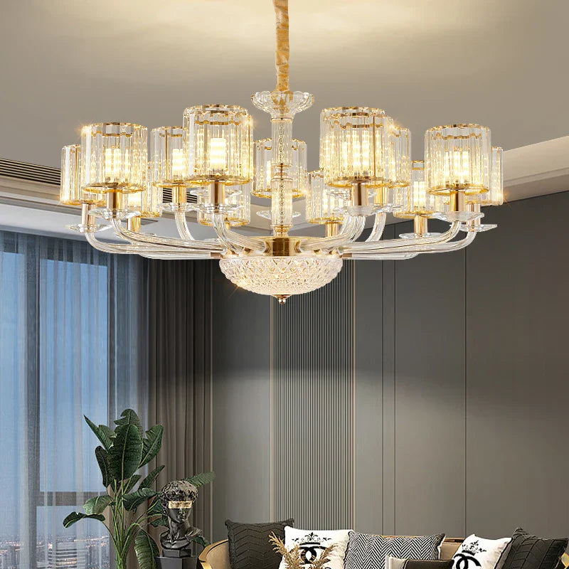 Decorbites™ Kristallglas-Hängeleuchte: Modernes europäisches Luxus für Wohnzimmer, Esszimmer, Schlafzimmer