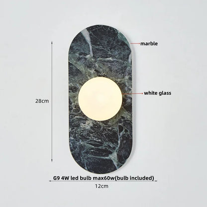 DecorBites™ LED Wall Lamp Modern Wabi Sabi Stone Mirror Light for Home Decor
