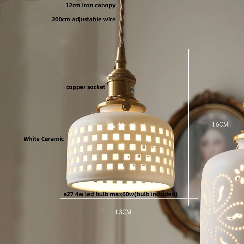 Decorbites™ Japan-Stil Holz-LED-Pendantleuchte mit klarem Glas, höhenverstellbare Hängeleuchte