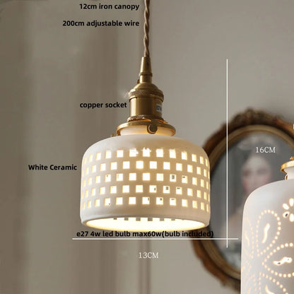Decorbites™ Japan-Stil Holz-LED-Pendantleuchte mit klarem Glas, höhenverstellbare Hängeleuchte