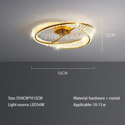 DecorBites™ Crystal Stainless Steel Ceiling Pendant Light for Luxurious Living