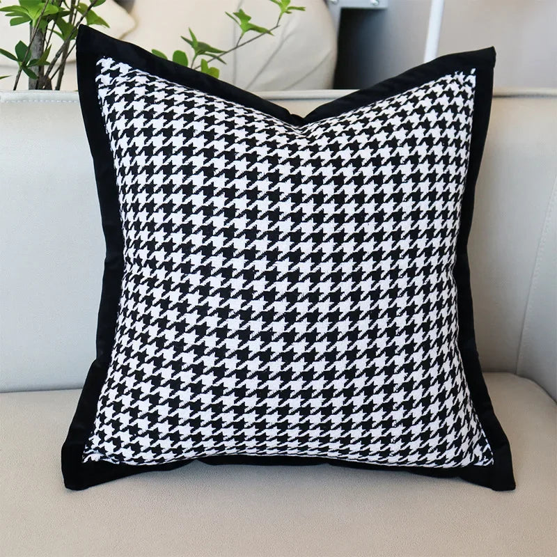 Decorbites™ Hundszahn-Jakard-Kissenbezug 45x45 cm – Nordisch einfacher dekorativer Wurf-Kissenbezug