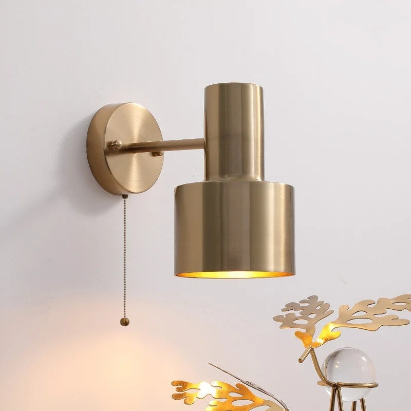 DecorBites™ LED Wall Lamp with Pull Chain Switch for Modern Home Decor