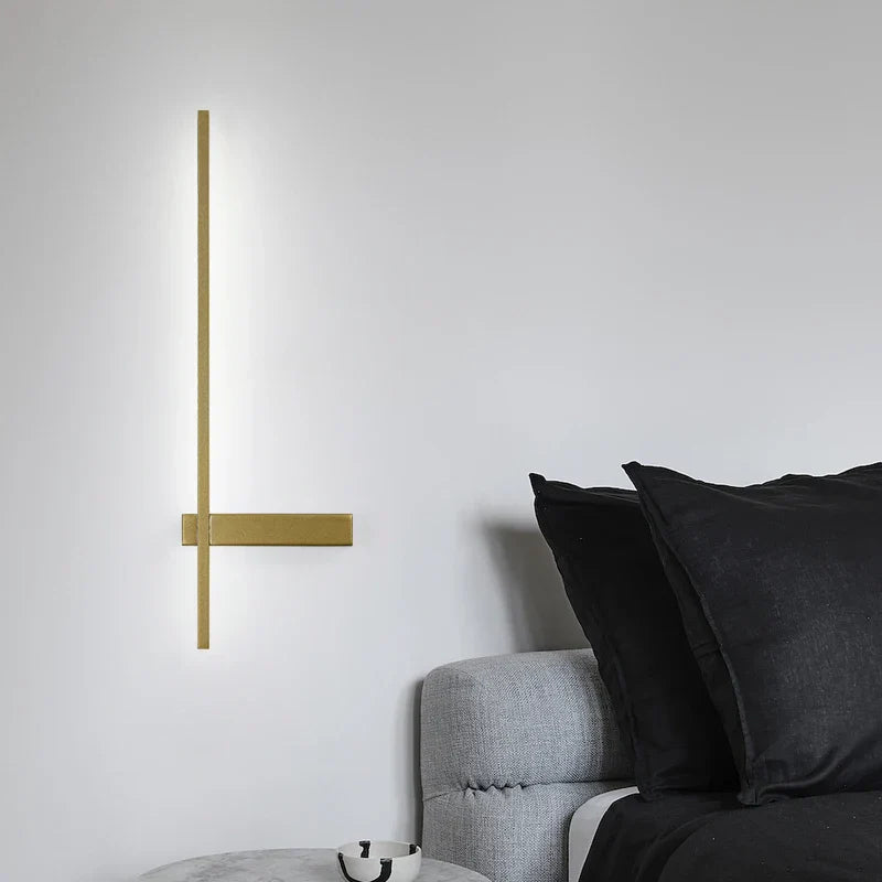 Decorbites™ LED-Wandleuchte, modernes minimalistisches Design, Aluminium, Innenbeleuchtung, Gold/Schwarz, AC85-260V