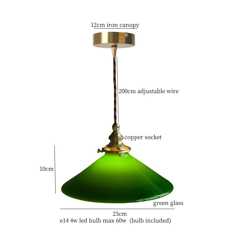 Decorbites™ Grüne Lotus LED-Hängeleuchte Glasleuchte