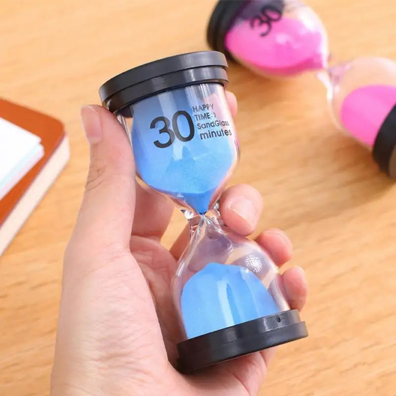 Decorbites™ Kinder 30-Minuten Sanduhr Timer für Hausaufgaben, Zähneputzen, 7 Farben