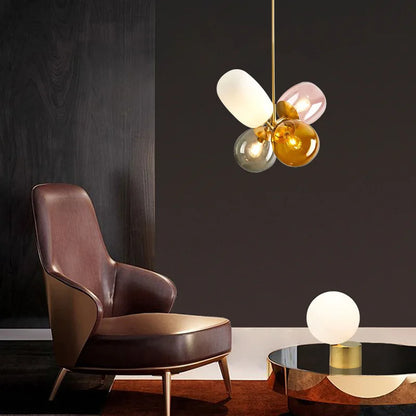 Decorbites™ Glasballon-Leuchter: Bunte Hänge-Pendelleuchte für Wohnzimmer, Schlafzimmer