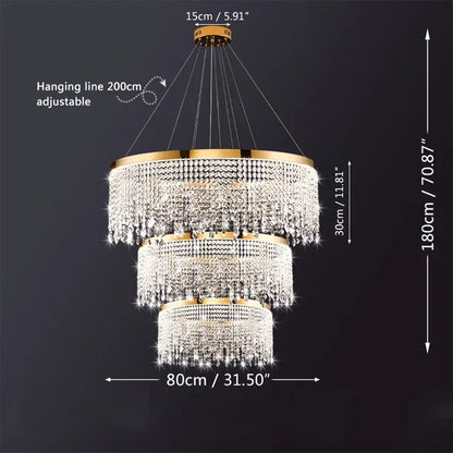 Decorbites™ Kristall-Lüster: Moderne nordische LED-Hängeleuchte für luxuriöse Heimdekoration