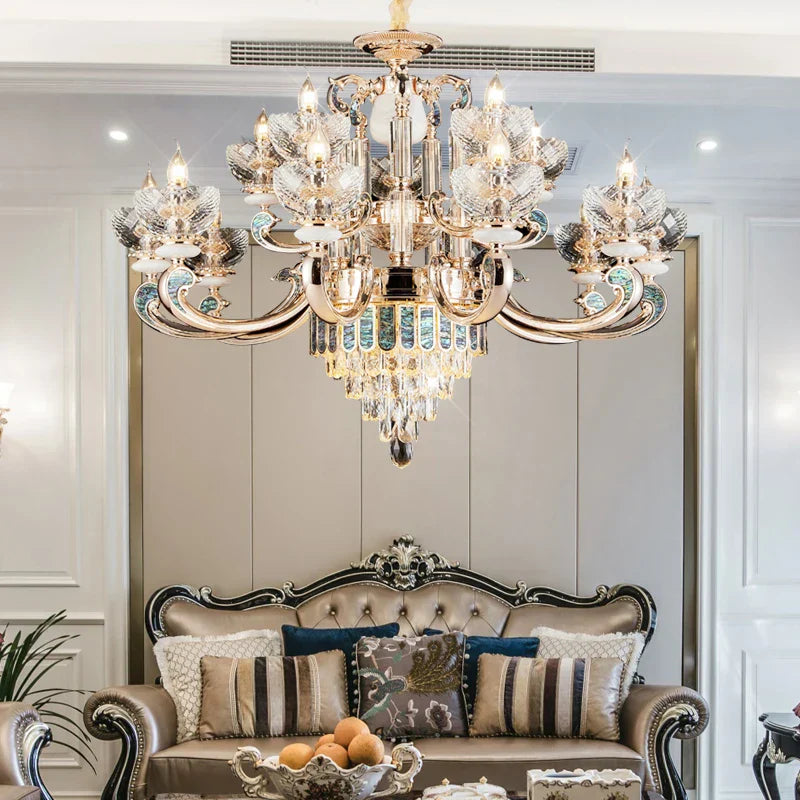 Decorbites™ Kristall-Esszimmer-Lüster: Eleganter europäischer Stil Wohnzimmerleuchte, Schlafzimmer-Dekoration
