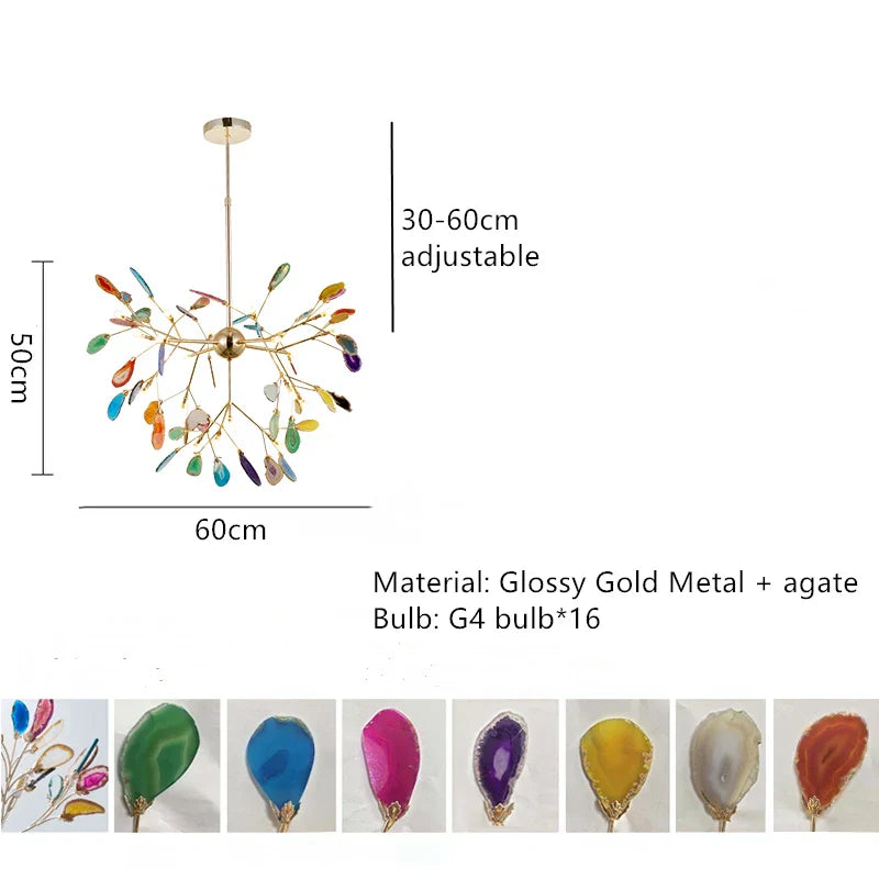 Decorbites™ Achats-Lampenboden | Buntes Art-Deco-Design | G4-Birnen | Goldmetall
