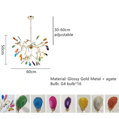 Decorbites™ Achats-Lampenboden | Buntes Art-Deco-Design | G4-Birnen | Goldmetall