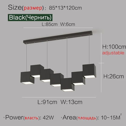 DecorBites™ Geometric Dining Room Pendant Lights: Modern Design for Bar & Office Tables