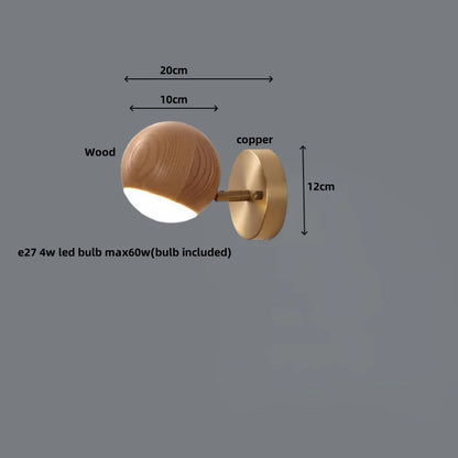 Decorbites™ LED Holz-Basis Wandlampe Modernes Kunst-Lichtarmatur für Wohnzimmer & Badezimmer