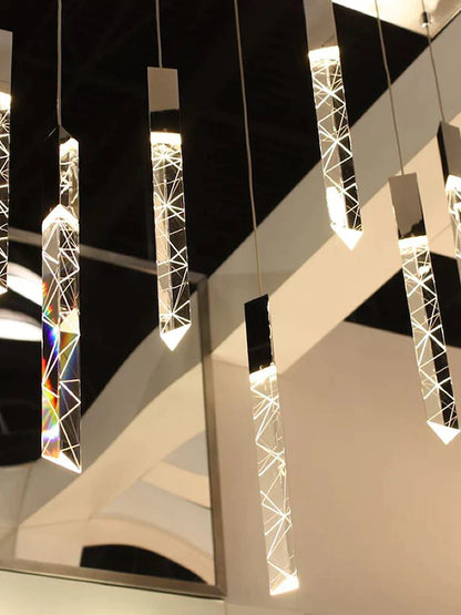 Decorbites™ Kristall-Chrom-LED-Kronleuchter: Elegante Duplex-Treppenbeleuchtung für moderne Innenräume