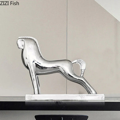 DecorBites™ Horse Resin Sculpture Modern Desk Decoration Ornaments Room Decor Aesthetics