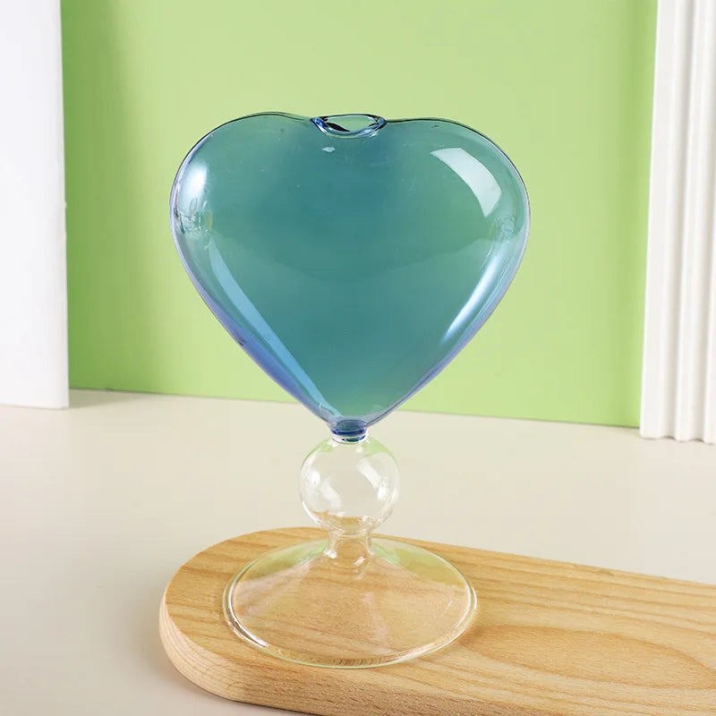 Heart Glass Mug Set