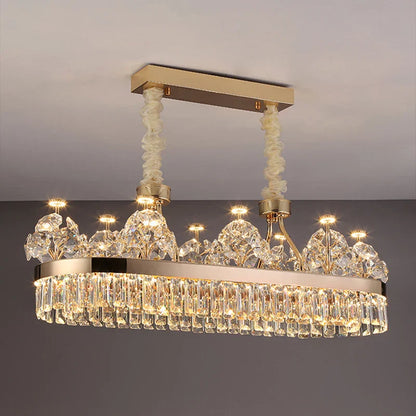 Decorbites™ Kristall-Leuchter: Postmoderne Lichtluxus-Doppelstock-Hängeleuchte für das Wohnzimmer im Haus
