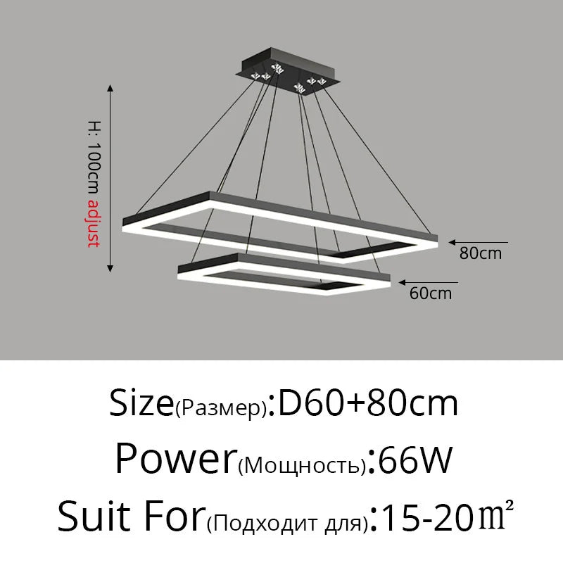 Decorbites™ LED-Acrylic-Pendantleuchten Moderne Hängelampe für Esszimmer Küchen-Loft-Dekoration