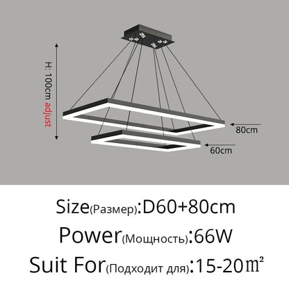 Decorbites™ LED-Acrylic-Pendantleuchten Moderne Hängelampe für Esszimmer Küchen-Loft-Dekoration