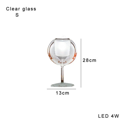 DecorBites™ Glass Gold Table Lamp: Luxury Designer Desk Light for Elegant Living Spaces