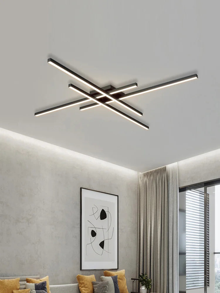 Decorbites™ Schwarze LED-Deckenleuchte Chandelier für das Hauptschlafzimmer und Wohnzimmer, energiesparende Beleuchtung