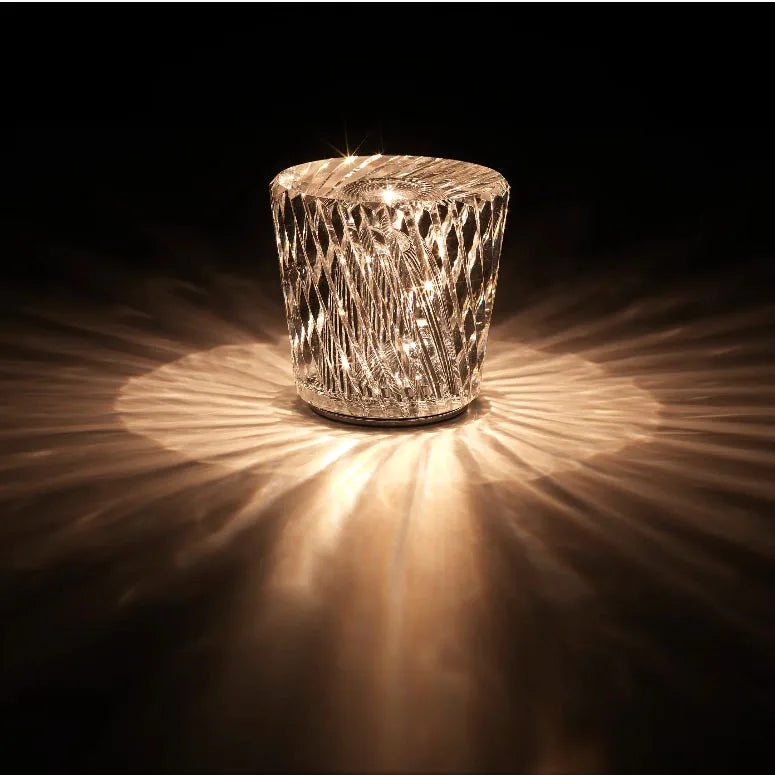 DecorBites™ Crystal Diamond Night Light | Rechargeable LED Table Lamp