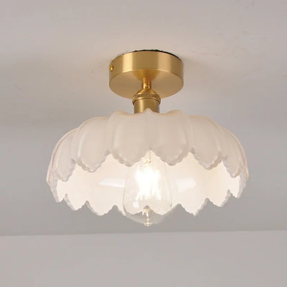 Decorbites™ Grüne Glas-LED-Deckenleuchte Moderne Eisen-Kupfer Lampara Techo für die Wohnraumausstattung