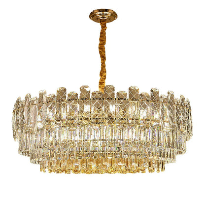 Decorbites™ Gold-Luster-Kronleuchter LED-Kristallleuchte – Postmoderne Luxus-Hängeleuchte