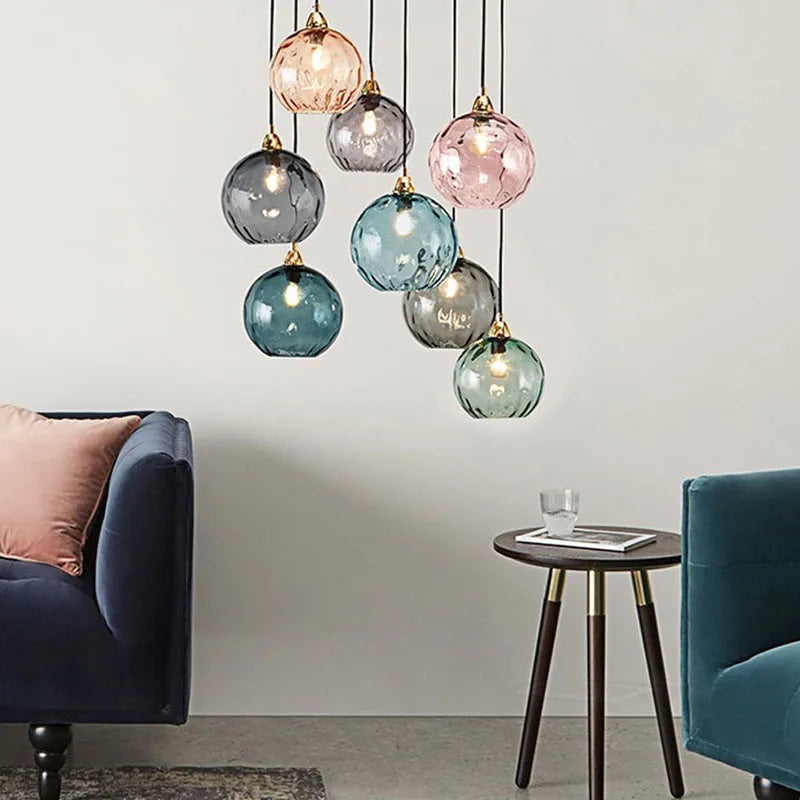 Decorbites™ Glas-Kugelluster-Hängeleuchten - Modernes nordisches Design für Küche, Schlafzimmer oder Restaurant