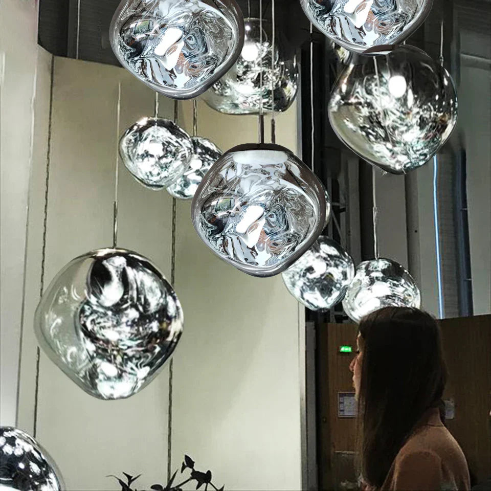 Decorbites™ Glas-Lava-LED-Hängeleuchten für modernes Wohnzimmer- und Schlafzimmer-Dekor