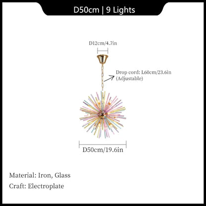 Decorbites™ Dandelion-Lüster: Bunte LED-Hängeleuchte, modernes und personalisiertes Design