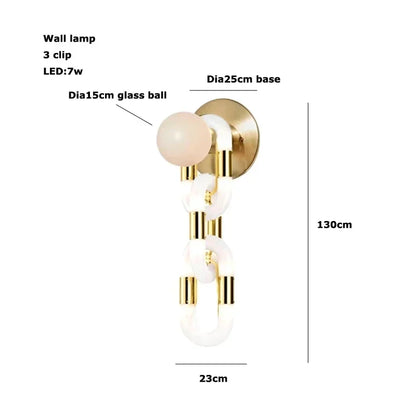 Decorbites™ Kristall-Goldkette-Hängelampe Deckenleuchte für die Hausdekoration