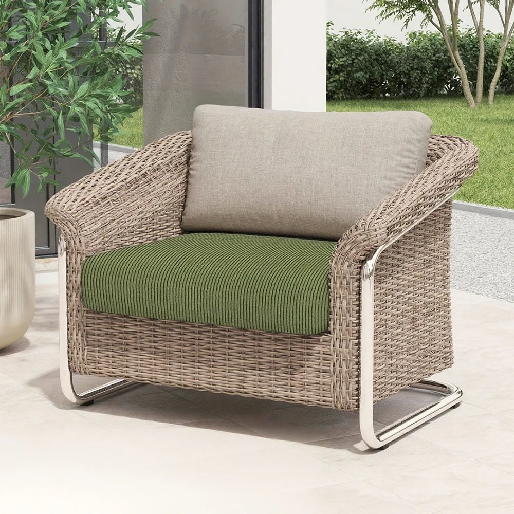 Striped Jacquard Patio Sofa Cover Elastic Luxury Fabric Sofa Seat Cushion Case Home Decor Thick Dustproof Outdoor Sofa Slipcover