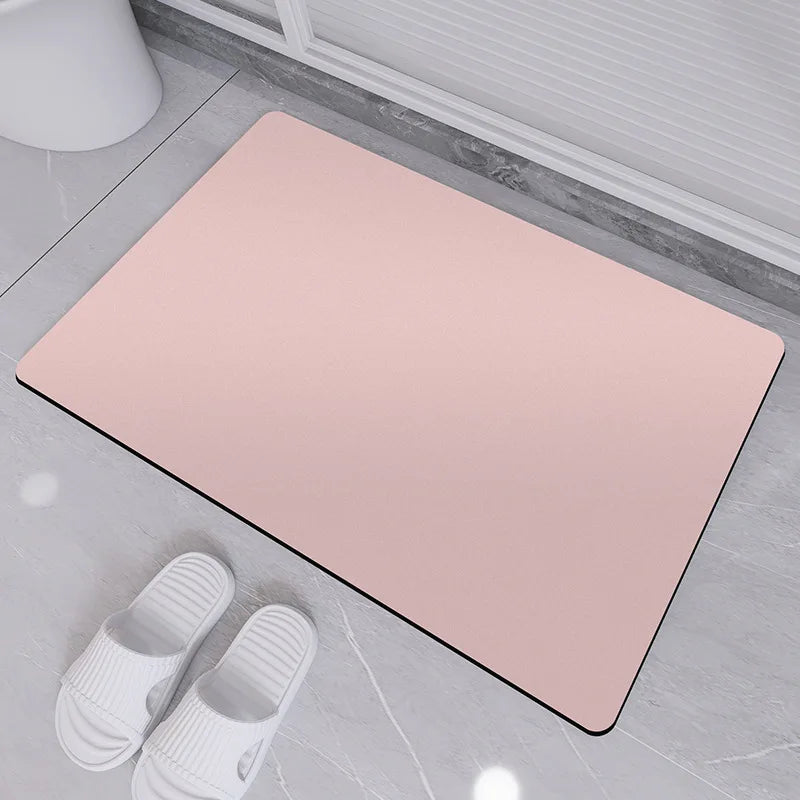 Decorbites™ Diatomeenerde-Badteppich: Super saugfähige rutschfeste Matte für Badezimmer & Toiletten