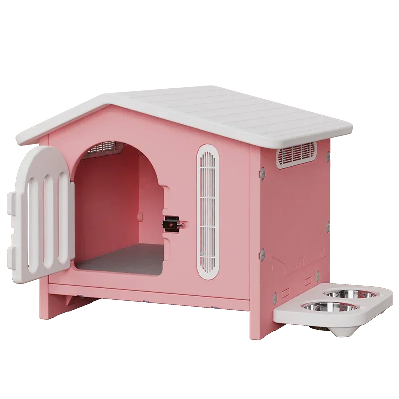 Decorbites™ Atmendes Hundehäuschen für alle Jahreszeiten für Innenbereich, Balkon, Terrasse, Wohnzimmer oder Garten