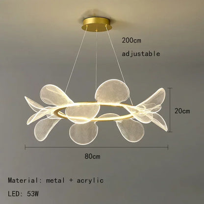 Decorbites™ LED-Blumenleuchter: Luxuriöser Acryl-Hängeleuchter für modernes Wohnen, Schlafzimmer und Küche